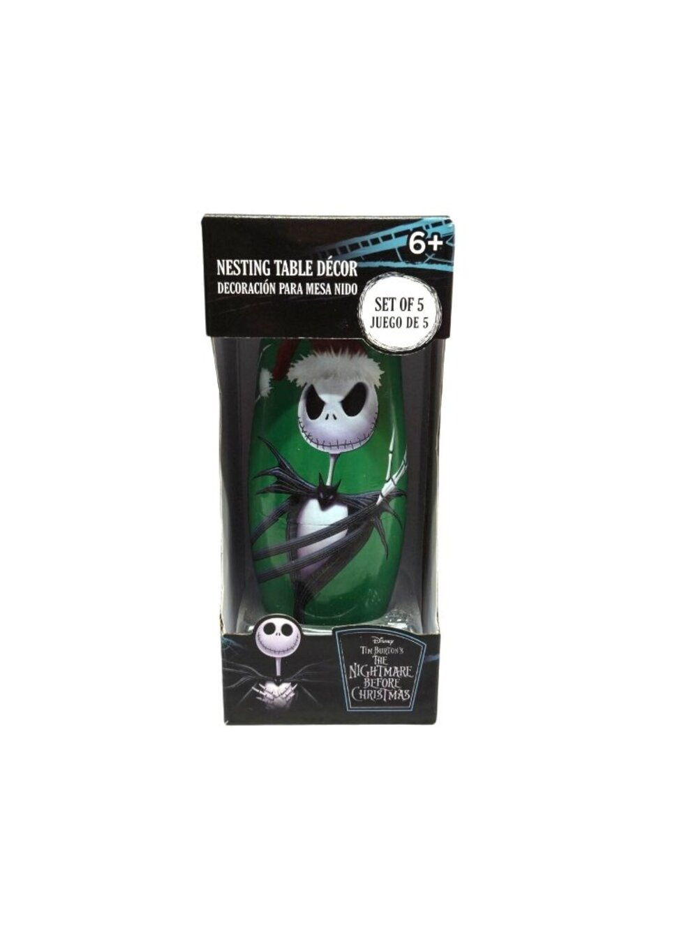 Nightmare Before Christmas 5-piece nesting doll set featuring Jack Skellington
